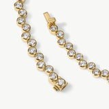 Close-up of Posy diamond bracelet clasp