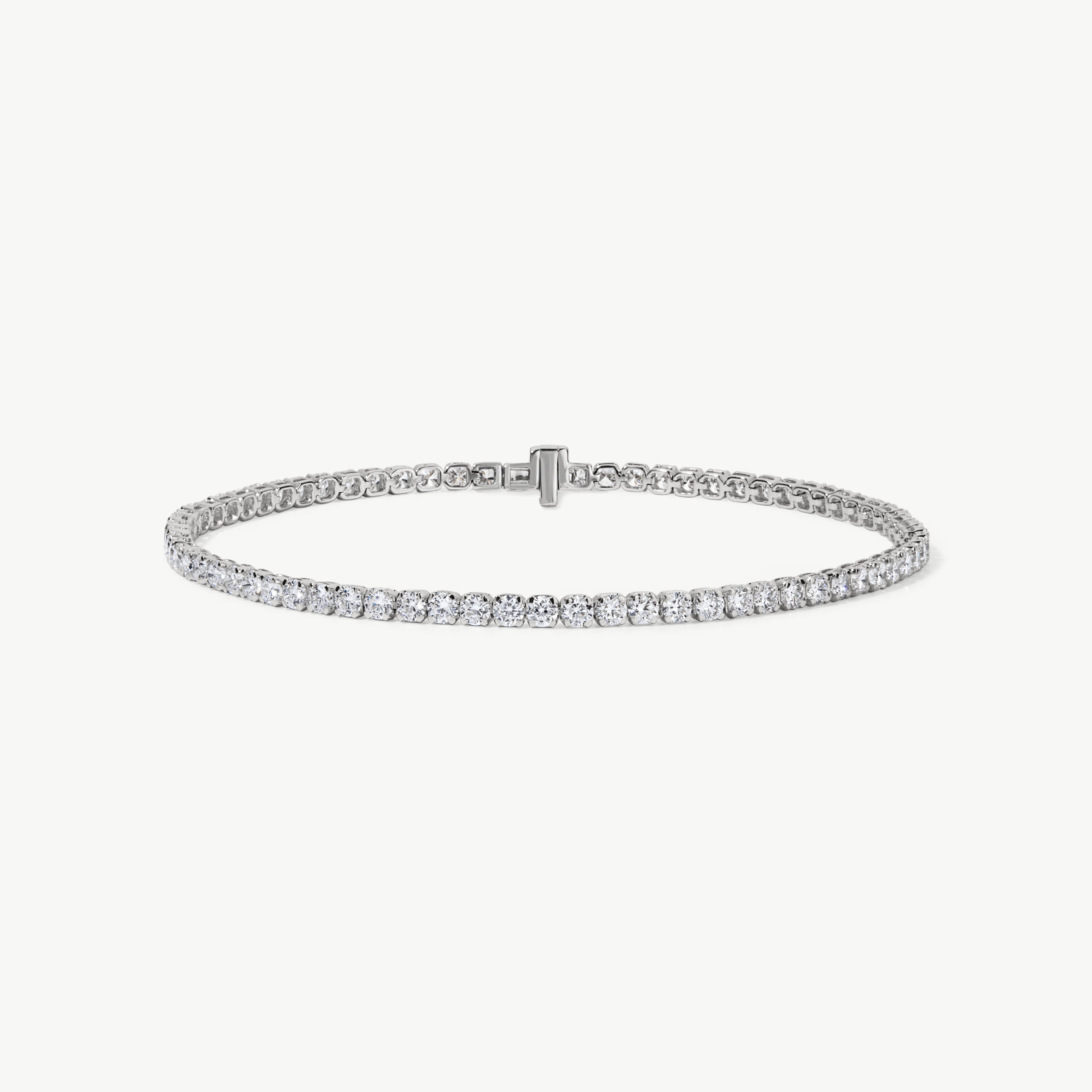 Diamond Darling 3 ctw lab-grown diamond tennis bracelet in 14K gold