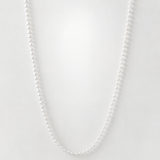 Jules sterling silver bead chain with spring-ring clasp