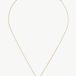 Just Enough 14K solid gold necklace with a floating 0.83 ct round lab-grown diamond