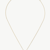 Just Enough 14K solid gold necklace with a floating 0.83 ct round lab-grown diamond