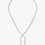 Loose Ends Sapphire Lariat Necklace