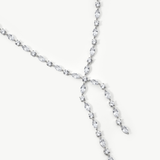 Loose Ends Sapphire Lariat Necklace