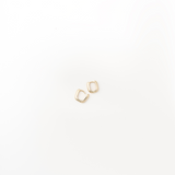 Small Leanea earrings in 14k solid gold, a fine jewelry piece crafted for timeless wear.