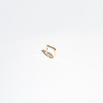 Golden Bar Ring by Zaerine, handcrafted in 14k yellow gold with a minimalist polished design.