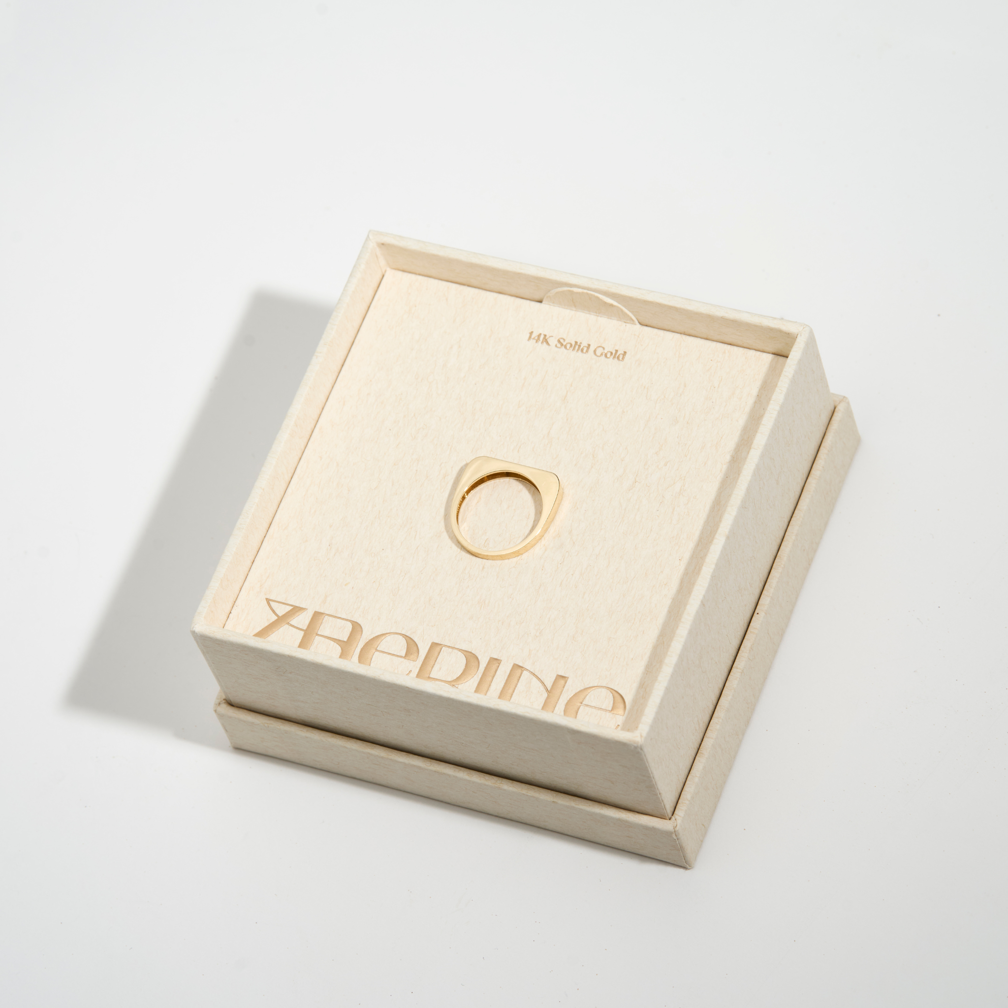 14k gold Golden Bar Ring featuring a sleek bar silhouette—designed for stacking or wearing solo.