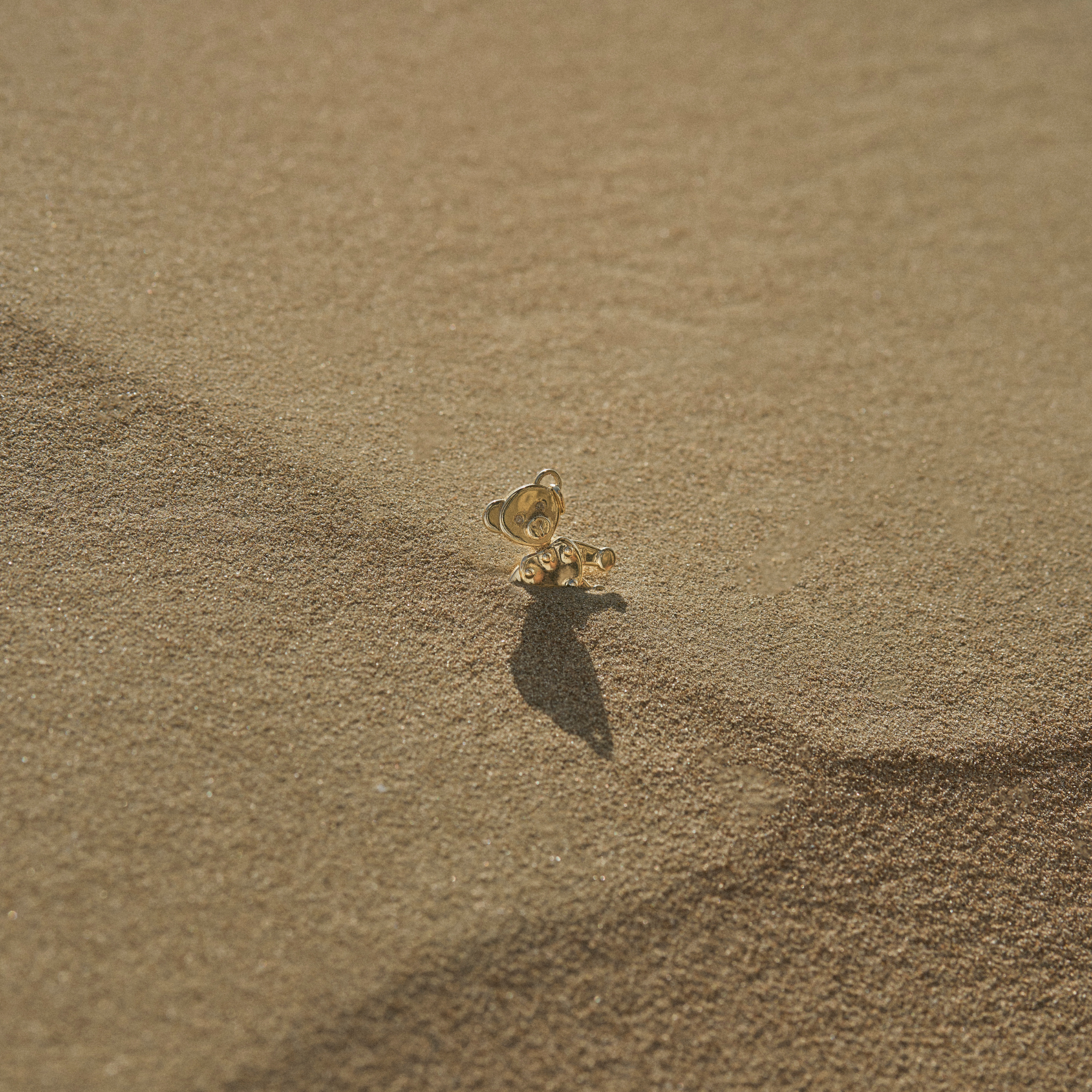 14k gold pendant with lab-grown diamond eyes, handcrafted by Zaerine—includes IGI certificate. Made to Last.