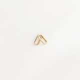 Hand-polished 14k gold Large Leanea earrings by Zaerine, featuring a sleek silhouette and crafted to last a lifetime.