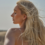 Small Leanea earrings by Zaerine, crafted in 14k gold—fine jewelry designed for effortless stacking or wearing solo for a refined everyday look.